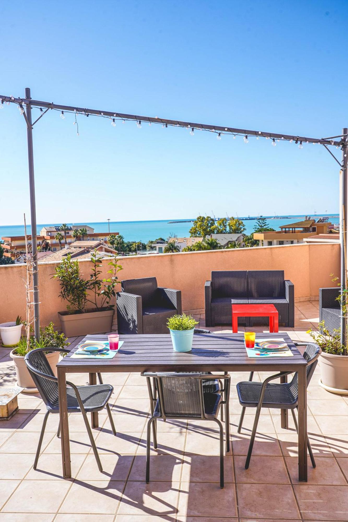 Apartamento Attico Terrazza Cielomare Seaview Pozzallo Exterior foto