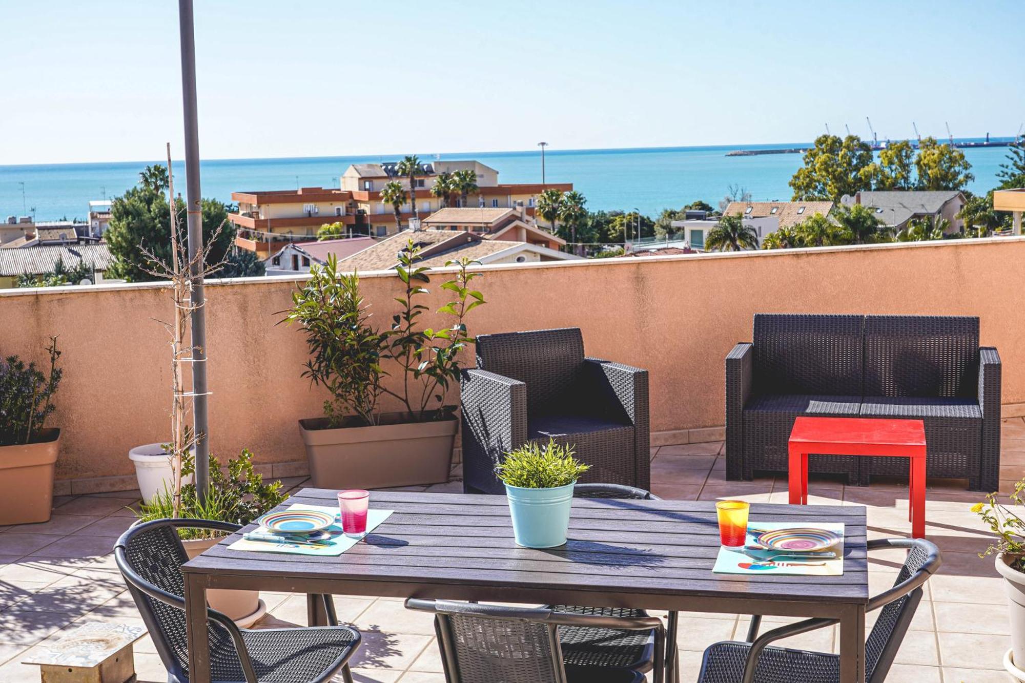 Apartamento Attico Terrazza Cielomare Seaview Pozzallo Exterior foto